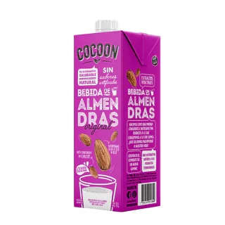 50 % OFF Leche De Almendras Original x 1Lt Pack x 8 Unid (Cocoon)