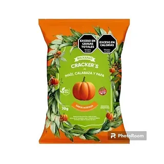 Crackers Maiz Calabaza y Papa Sabor Mostaza x 70 gr (Maixanas)