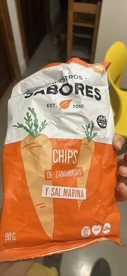 Chips de Zanahorias con Sal Marina x 80 gr (Nuestros Sabores)