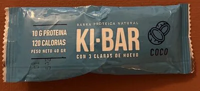 Barra de Proteina Natural Sabor Coco x 40 gr (Ki-Bar)