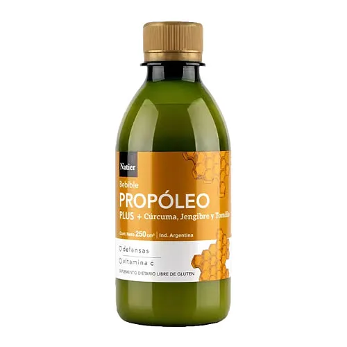 Propoleo Plus con Curcuma, Jengibre y Tomillo x 250 ml (Natier)