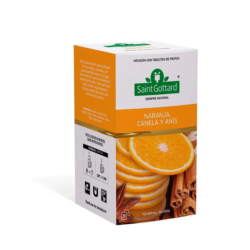 Infusion de Frutas Naranja Canela y Anis x 20 u (Saint Gottard)