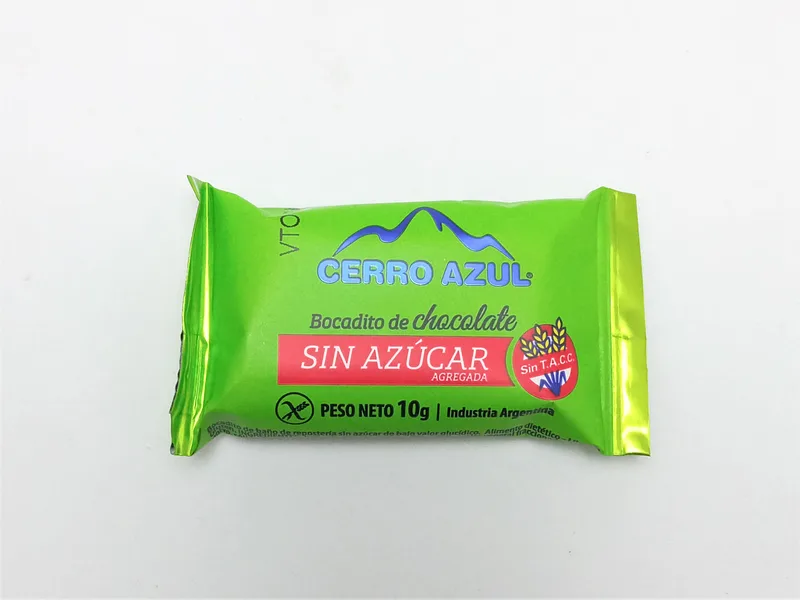 Bocaditos de Chocolate Sin Azucar x 10 gr (Cerro Azul)