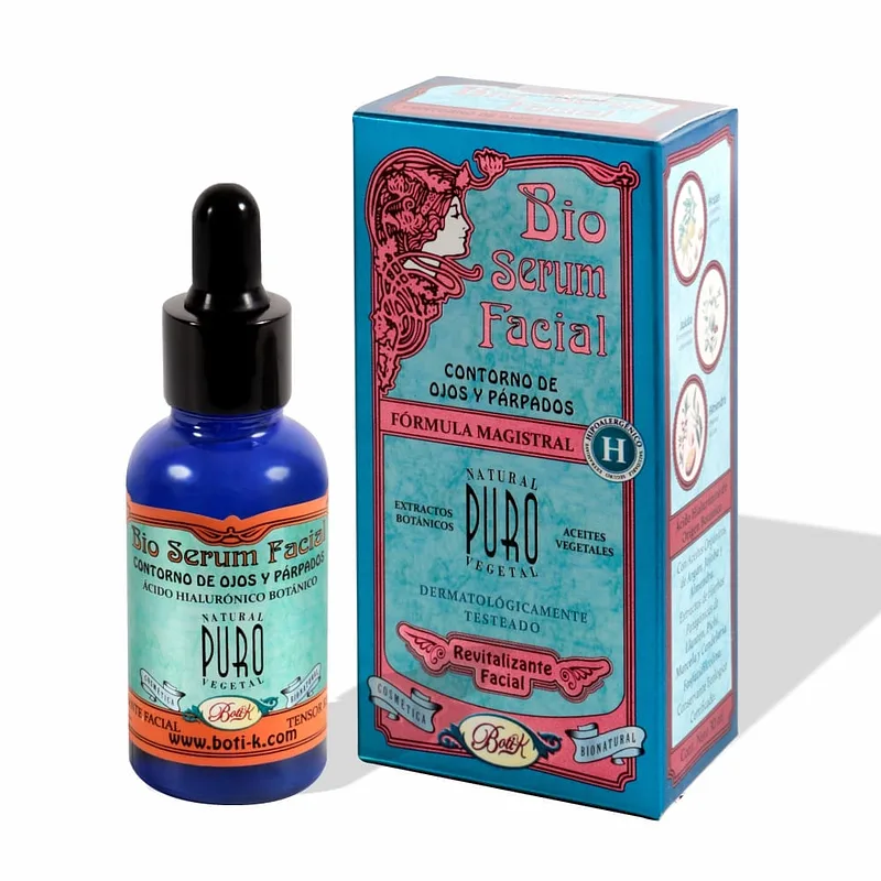 Bio Serum Facial Contorno de Ojos y Parpados x 30 ml (Natural Puro Vegetal)