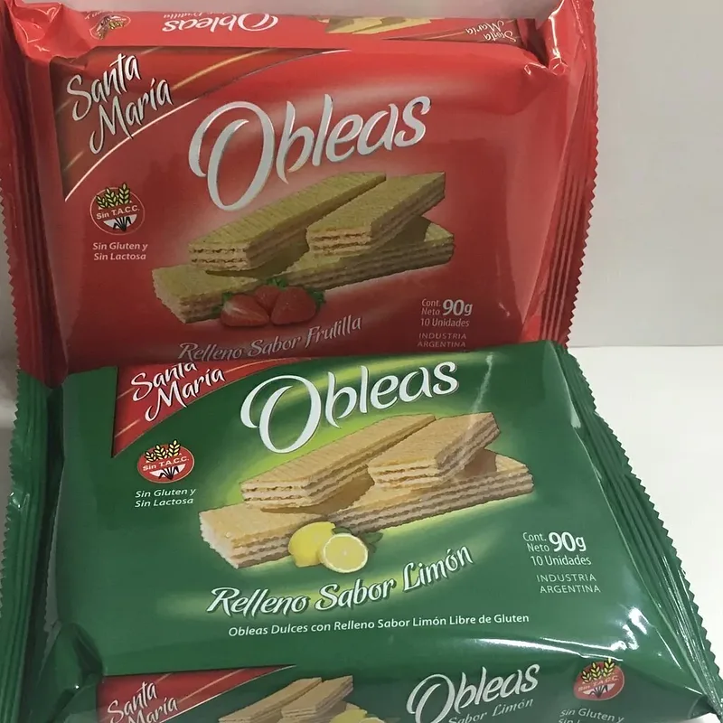 Oblea Frutilla x 90 gr sin Tacc (Santa Maria)