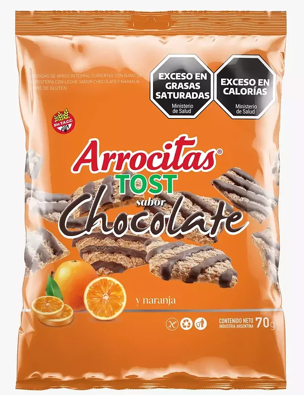 Arrocitas Choco Tost Naranja x 70 gr (Arrocitas )