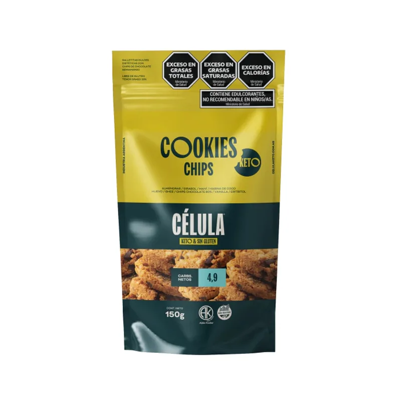 Galletitas Cookies Keto Chips x 150 gr (Celula)