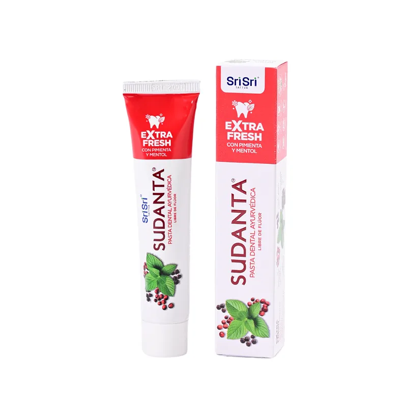 Sudanta Half Pasta Dental Ayurvedica Extra Fresh x 50 gr (Sri Sri)