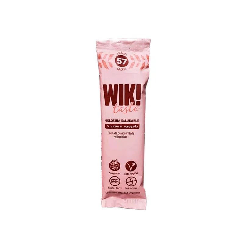 Barritas de Quinoa Inflada y Chocolate x 20 gr x 20 u (Wik)
