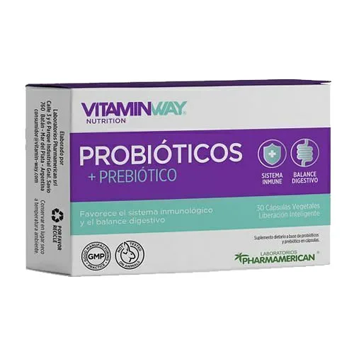 Probiotico + Prebiotico x 30 cap (Vitaminway)