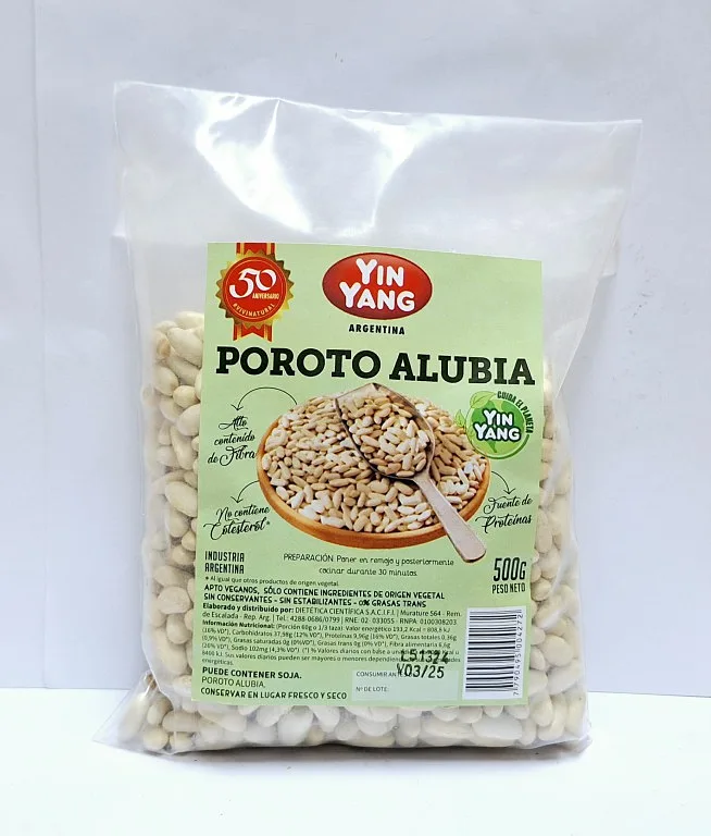 Porotos Alubia Grandes x 500 gr (Yin Yang)