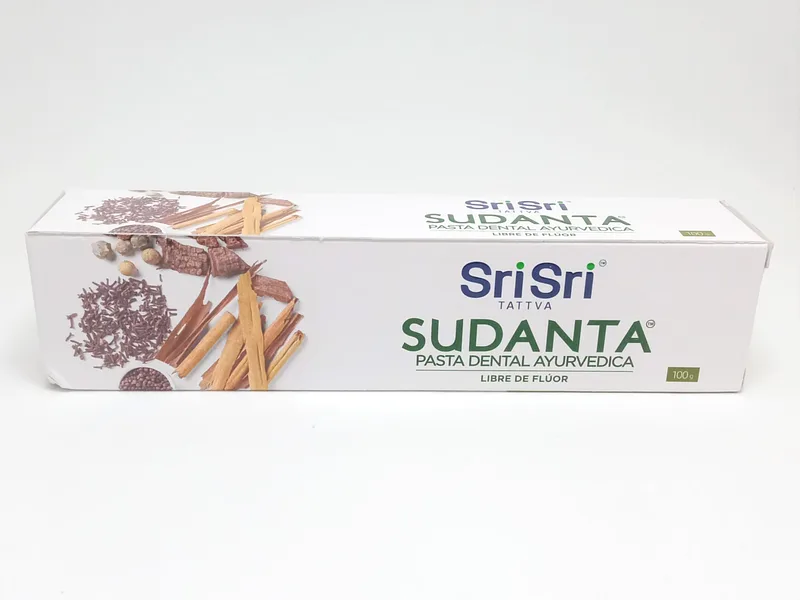 Sudanta Pasta Dental Ayurvedica Cuidado Total Libre de Fluor x 100 gr (Sri Sri)