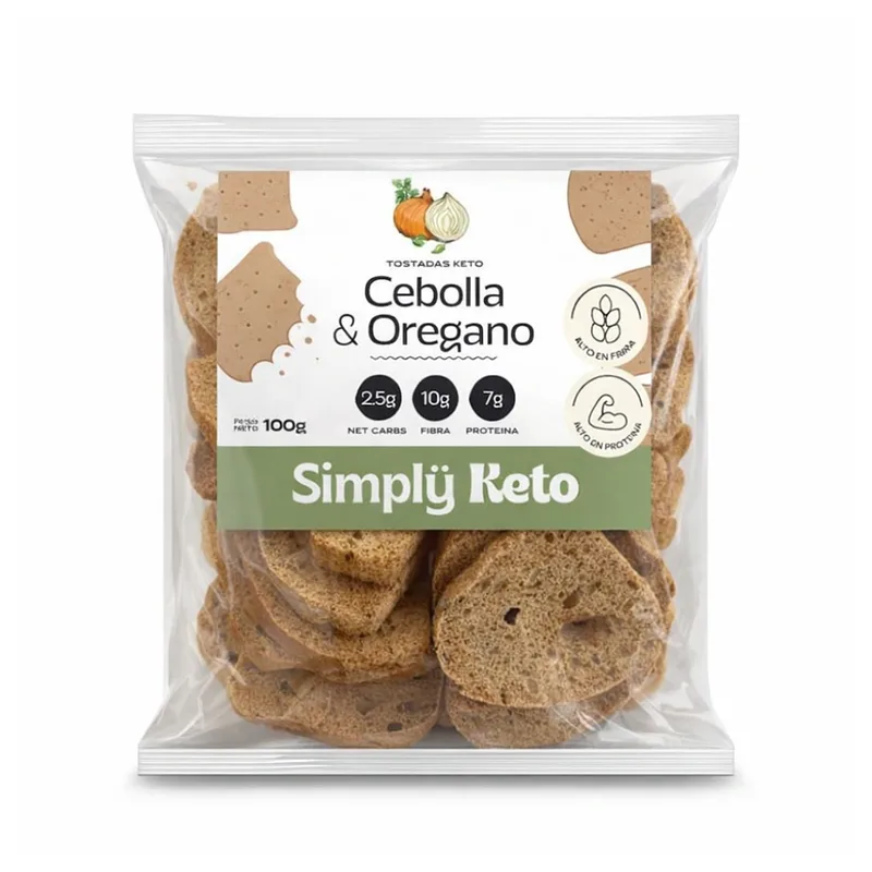 Tostadas Cebolla y Oregano x 100 gr (Simply Keto)
