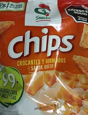 Papas Chips Crocantes de Queso x 100 gr (Gallo)