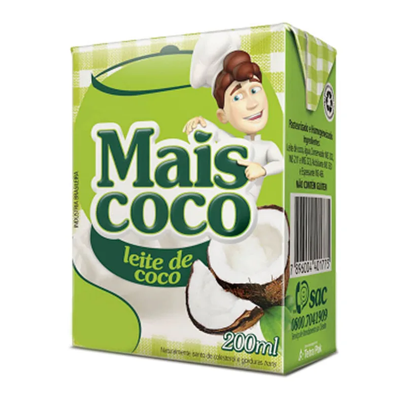 Leche de Coco en Frasco de Vidrio x 200 ml (Mais Coco)