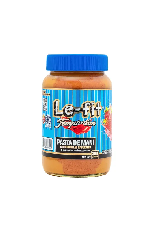 Pasta de Mani con Frutillas Naturales x 360 gr (Le-Fit)