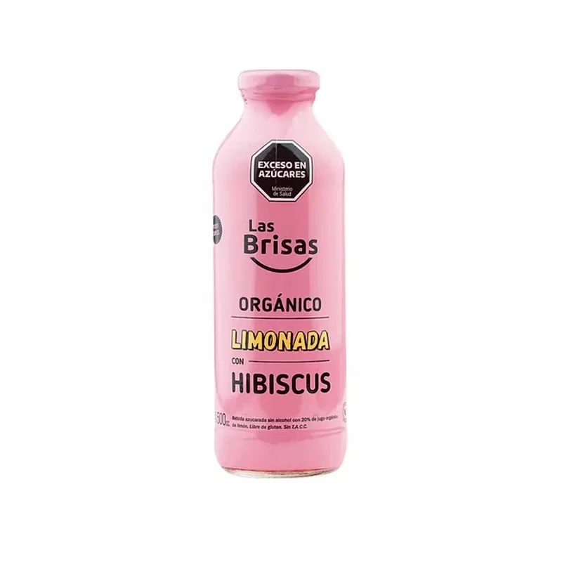 Limonada Organica con Hibiscus x 500 ml (Las Brisas)