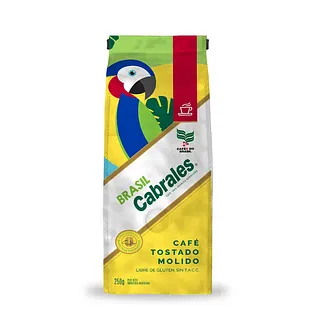 Cafe Tostado Molido Brasil x 250 gr (Cabrales)