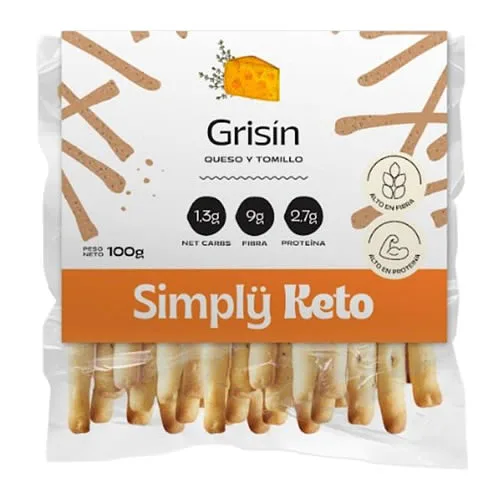 Grisin Queso y Tomillo x 100 gr (Simply Keto)