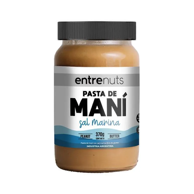 Pasta de Mani con Sal Marina x 370 gr (Entrenuts)