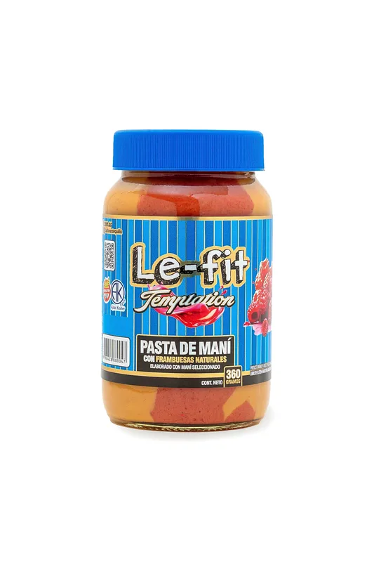 Pasta de Mani con Frambuesas Naturales x 360 gr (Le-Fit)