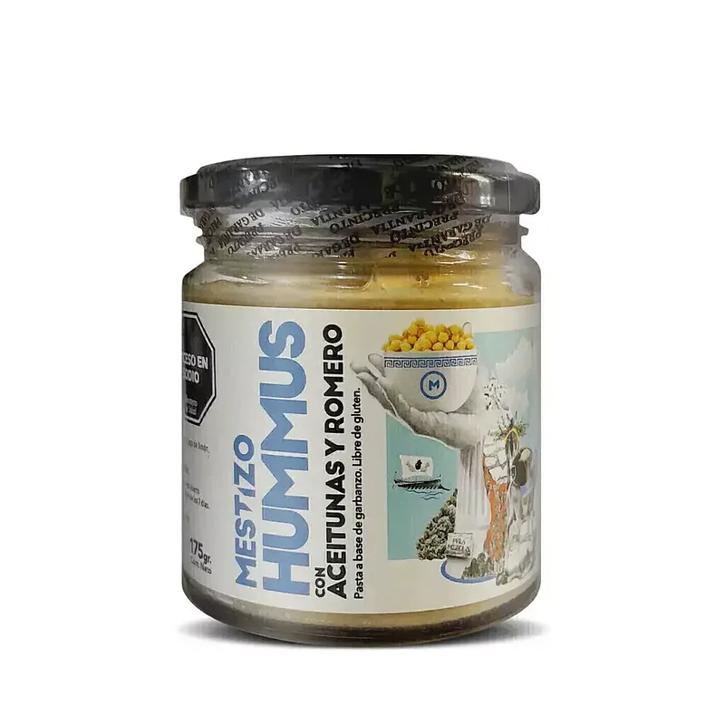 Hummus con Aceitunas y Romero x 175 gr (Mestizo)
