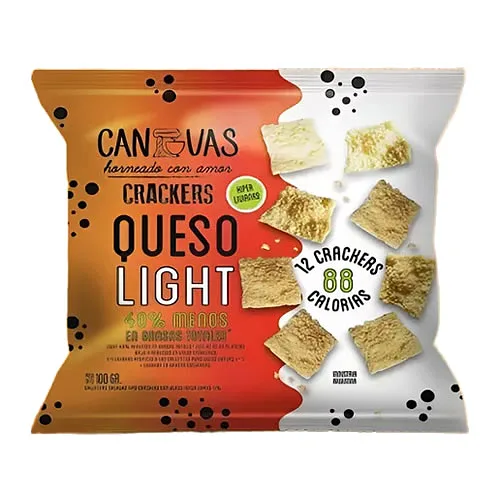 Galletitas Crackers Queso Light x 100 gr (Canvas)