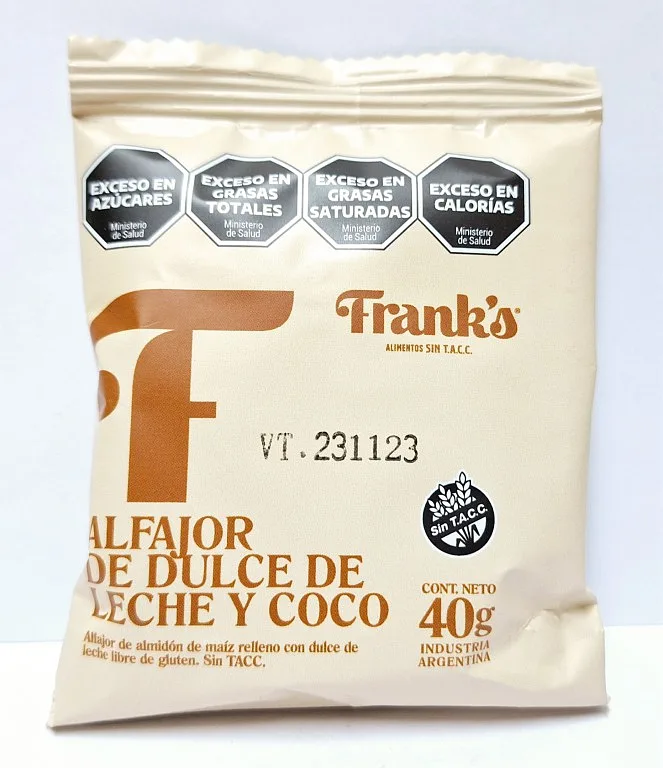 Alfajor de Maicena x 40 gr x 8 u (Franks)