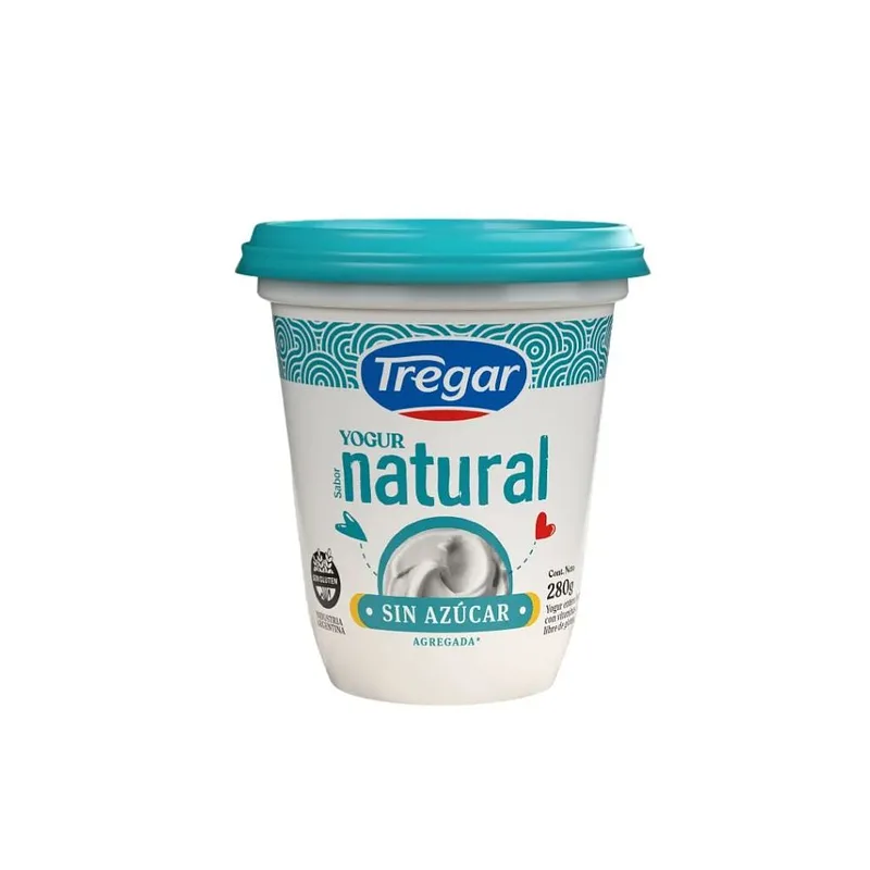 Yogur Natural Sin Azucar x 280 gr (Tregar)