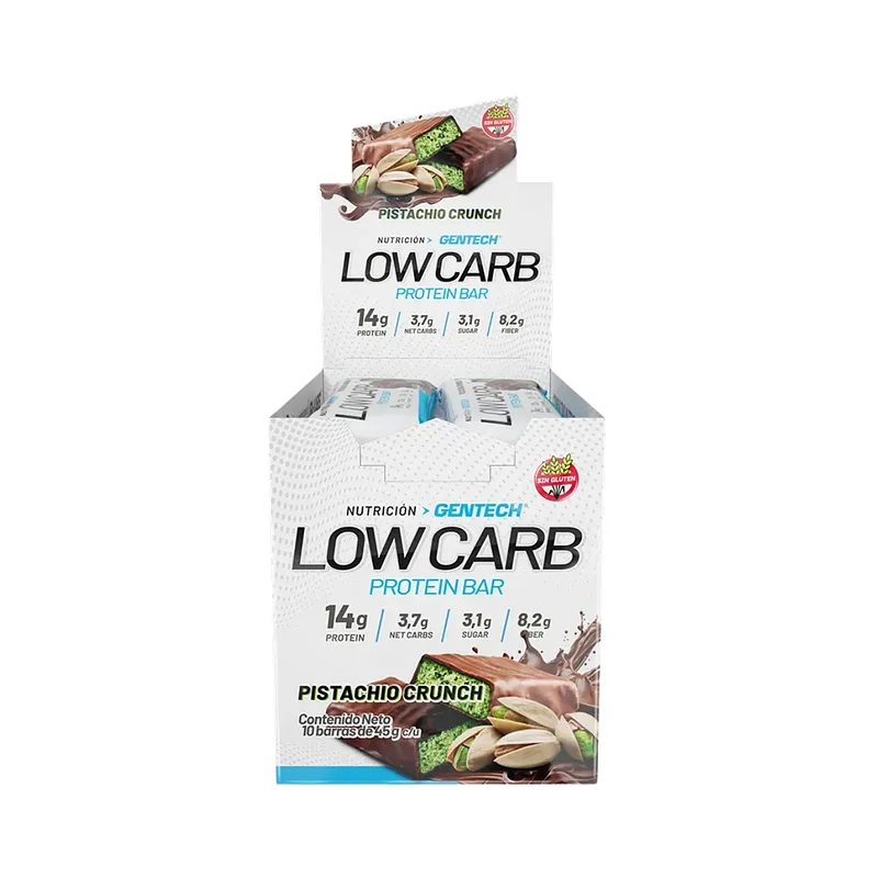 Barra Proteica Low Carb de Pistacho Crocante (Gentech)