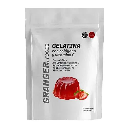 Gelatina con Colageno y Vitamina C GRANGER Sabor Frutilla x 150 gr (Granger)