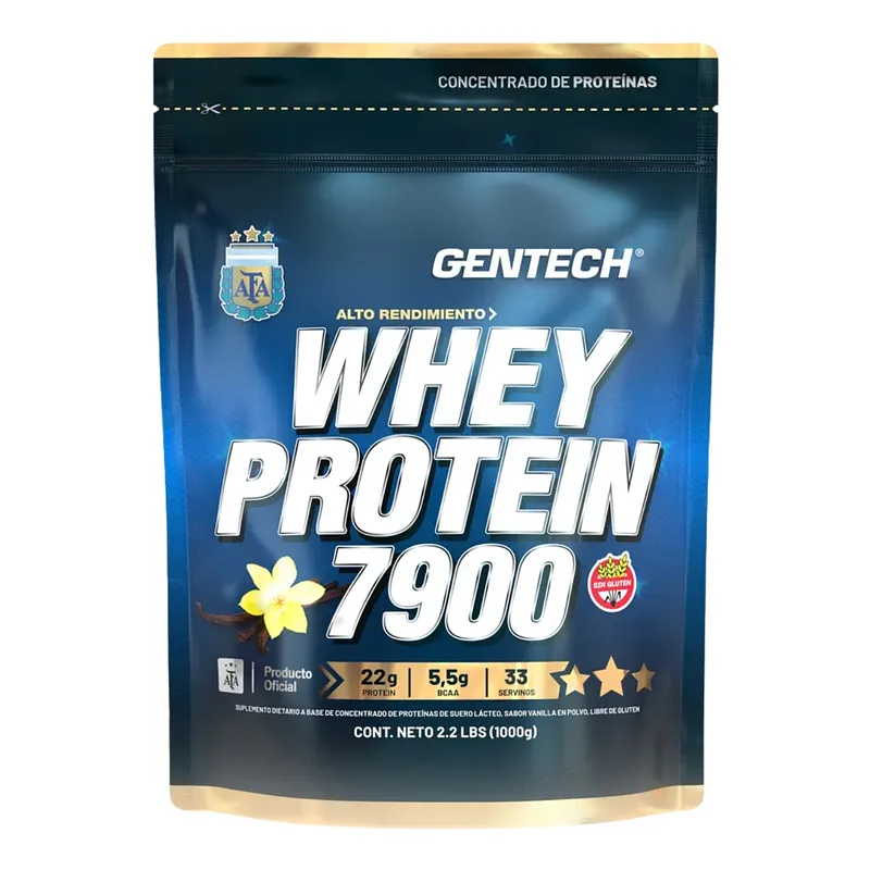 Proteina Whey 7900 Sabor Vainilla x 1000 gr (Gentech)