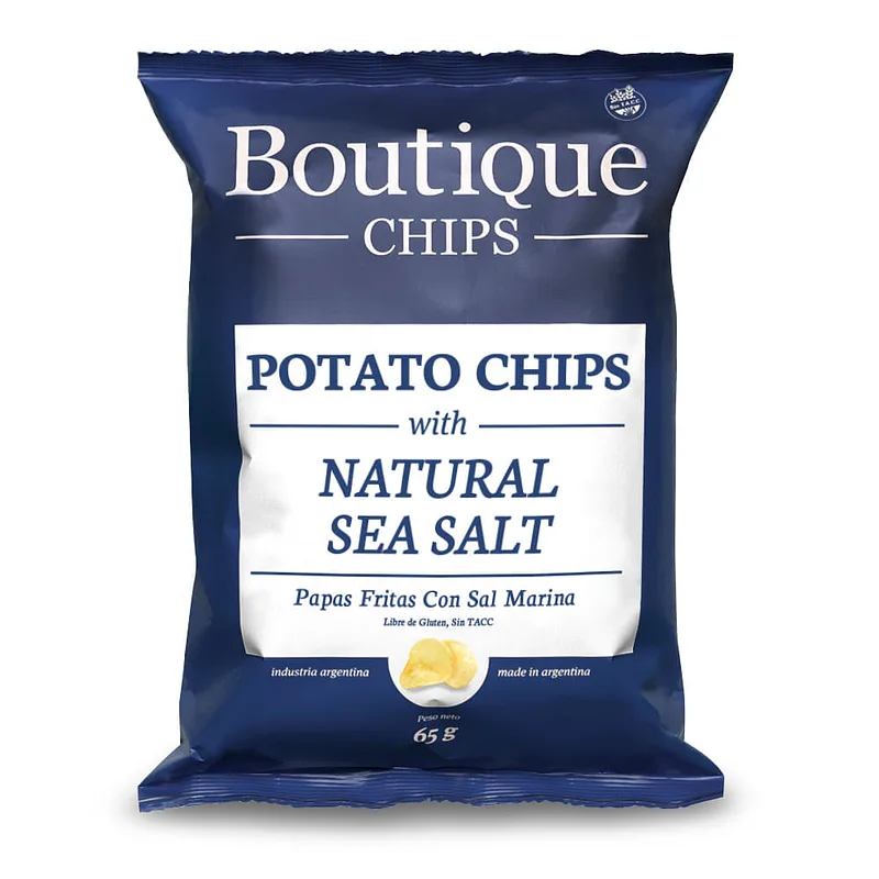Chips de Papas Natural Sea Salt x 65 gr (Boutique)