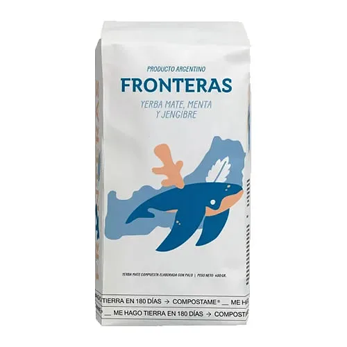 Yerba Mate de Menta y Jengibre x 500 gr (Fronteras)