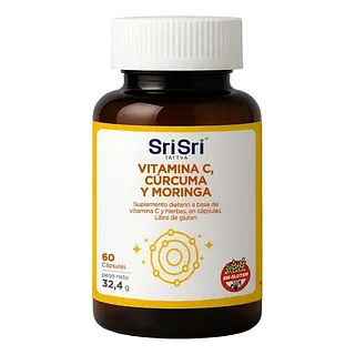 Vitamina C, Curcuma y Moringa x 60 cap (Sri Sri)