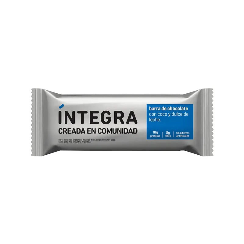 Barrita de Chocolate con Coco y Dulce de Leche x 41 gr (Integra)