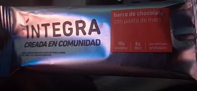 Barrita de Chocolate con Pasta de Mani x 41 gr (Integra)