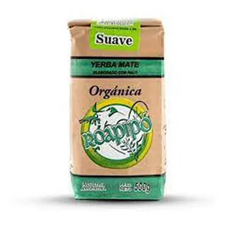 Yerba Mate Organica Suave x 1 kg x 6 u (Roapipo)