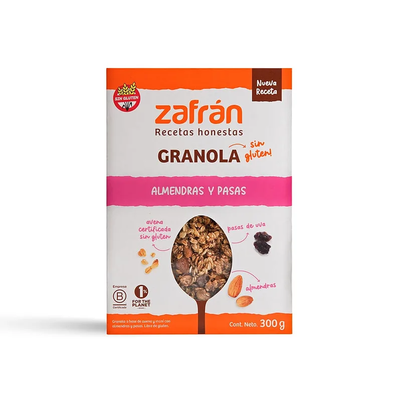 Granola Almendras y Pasas x 300 gr (Zafran)