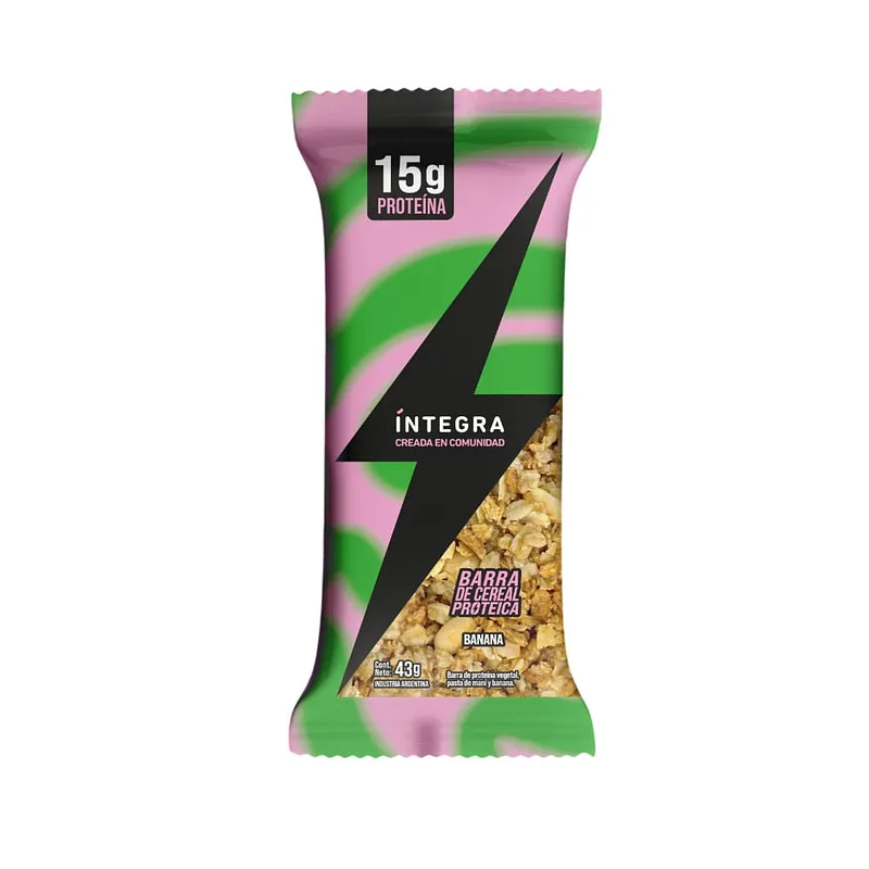 Barra de Cereal Proteica de Banana x 43 gr (Integra)