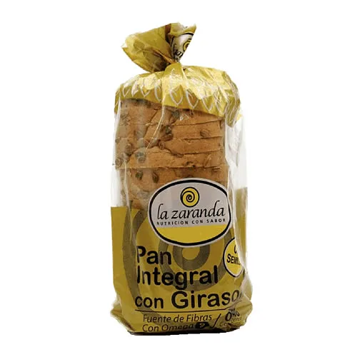 Pan Integral con Girasol x 500 gr (La Zaranda)