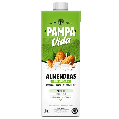 Leche de Almendras Sin Azucar x 1 lt (Pampa Vida)