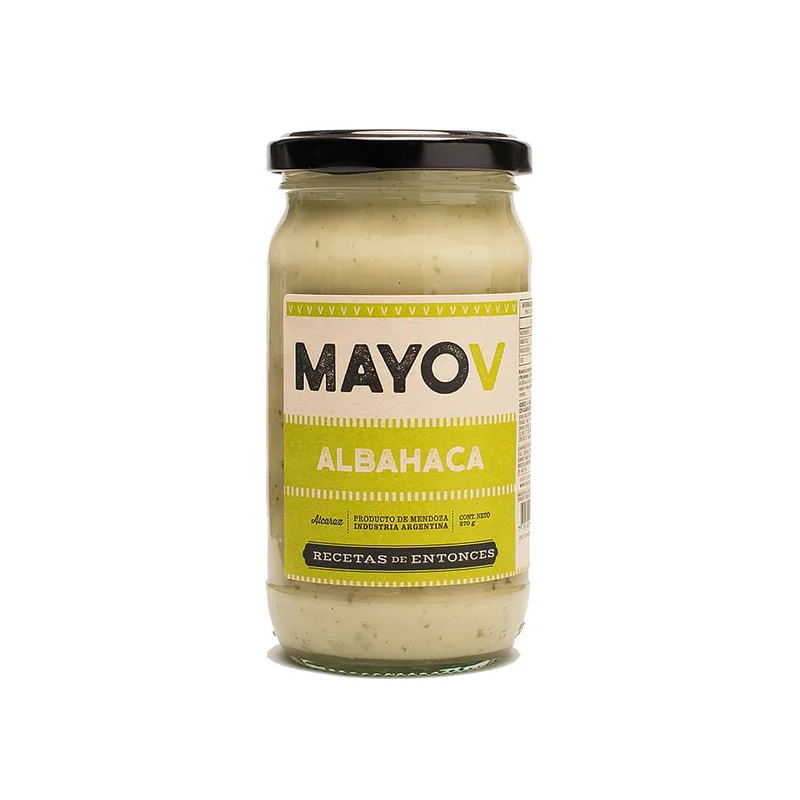 Mayonesa Vegana con Albahaca x 270 gr (Mayov)