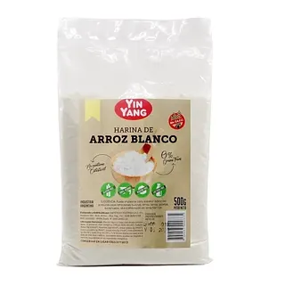 Harina de Arroz Blanca x 500 gr x 10 u (Yin Yang)