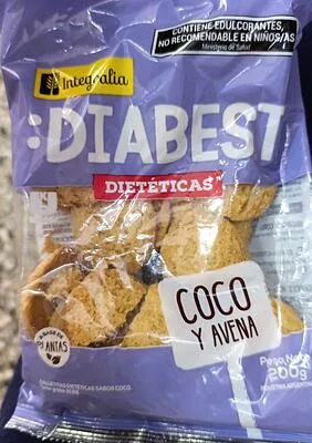 Galletitas Diabest Coco y Avena x 200 gr (Integralia)