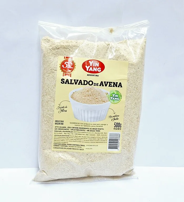 Salvado de Avena x 500 gr x 10 u (Yin Yang)