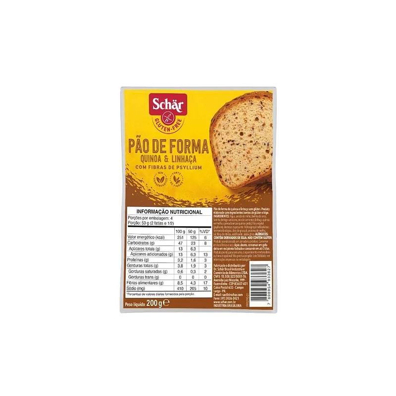 Pan con Gusto a Canela y Manzana x 200 gr (Schar)