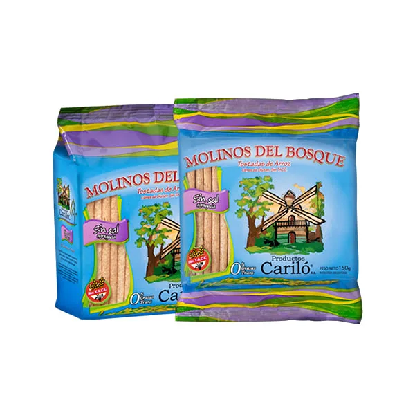 Tostadas De Arroz Sin Sal Molinos Del Bosque x 150Grs
