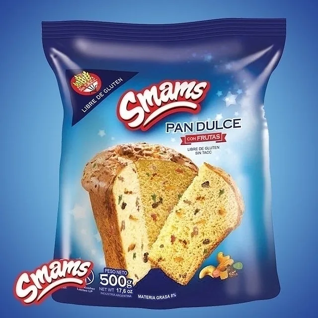 Pan Dulce con Frutas sin Tacc x 500 gr (Smams)