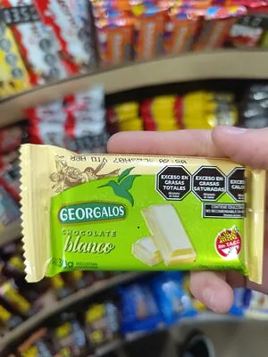 Chocolate Blanco Sin Azucar x 30 gr (Georgalos)
